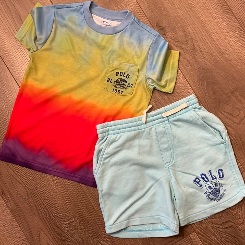 Boys Polo t shirt & sweat-shorts